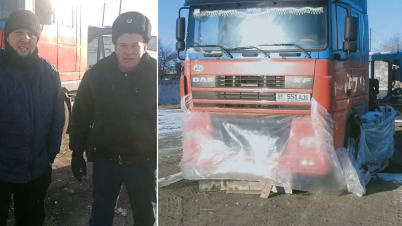(RU) Спас полицейский и его супруга. Иностранец едва не умер от холода на трассе в Казахстане