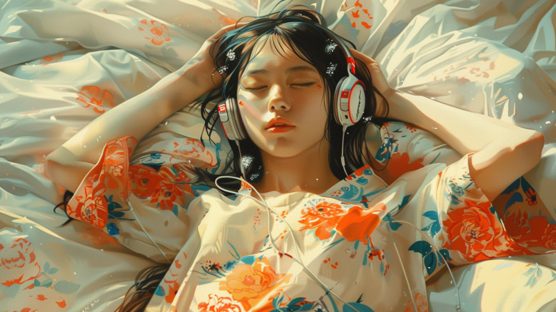 Девушка частично потеряла слух, слушая музыку перед сном