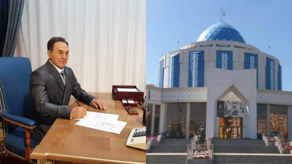 (RU) Восковую фигуру Назарбаева убрали из музея в Астане