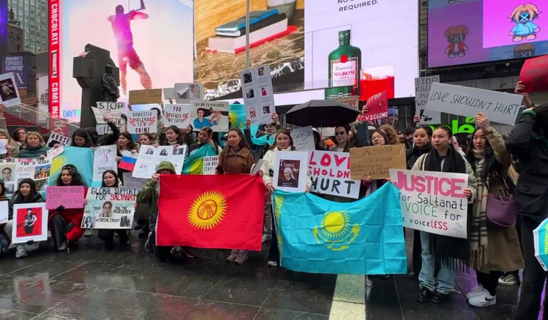 «Нью-Йорк, Милан, Амстердам»: митинги казахстанцев прошли по миру