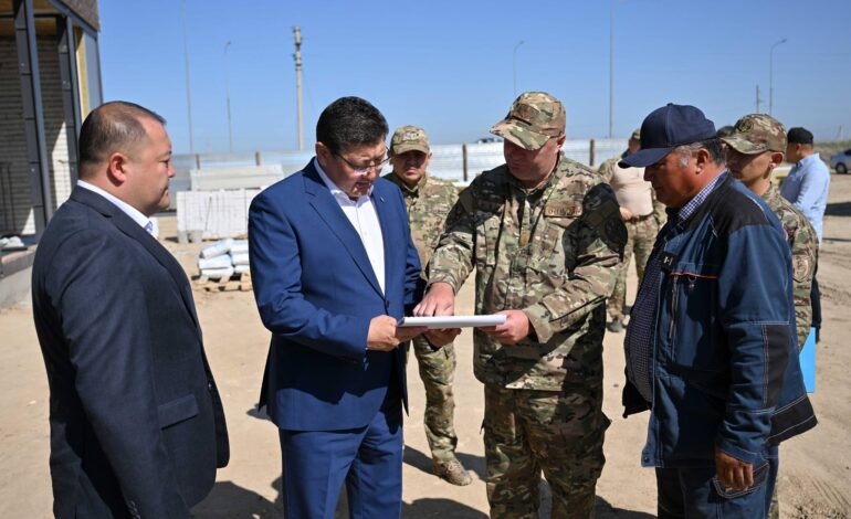 Семейде өрт сөндіру депосының құрылысы жүргізілуде
