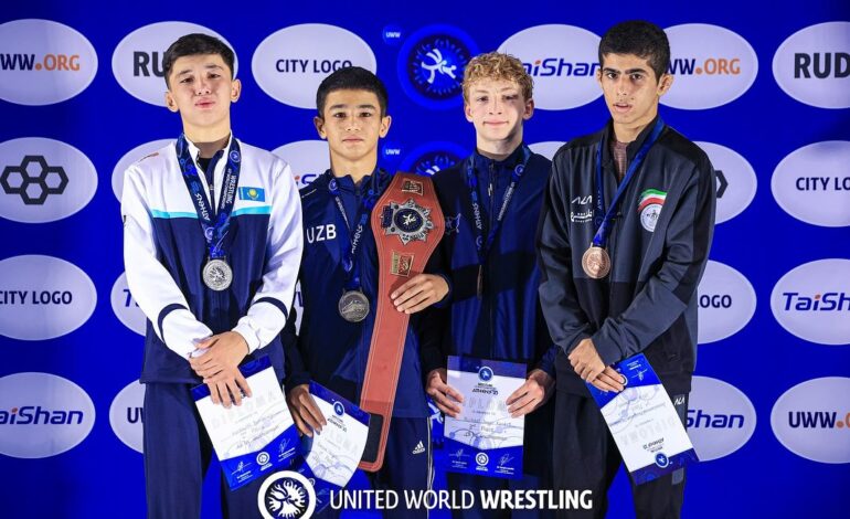 Студент из области Абай завоевал серебро на чемпионате мира по греко-римской борьбе
