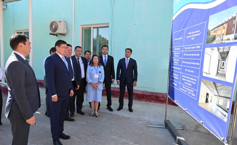 Үржарда әлеуметтік орталық жанынан қосымша ғимарат салынып жатыр
