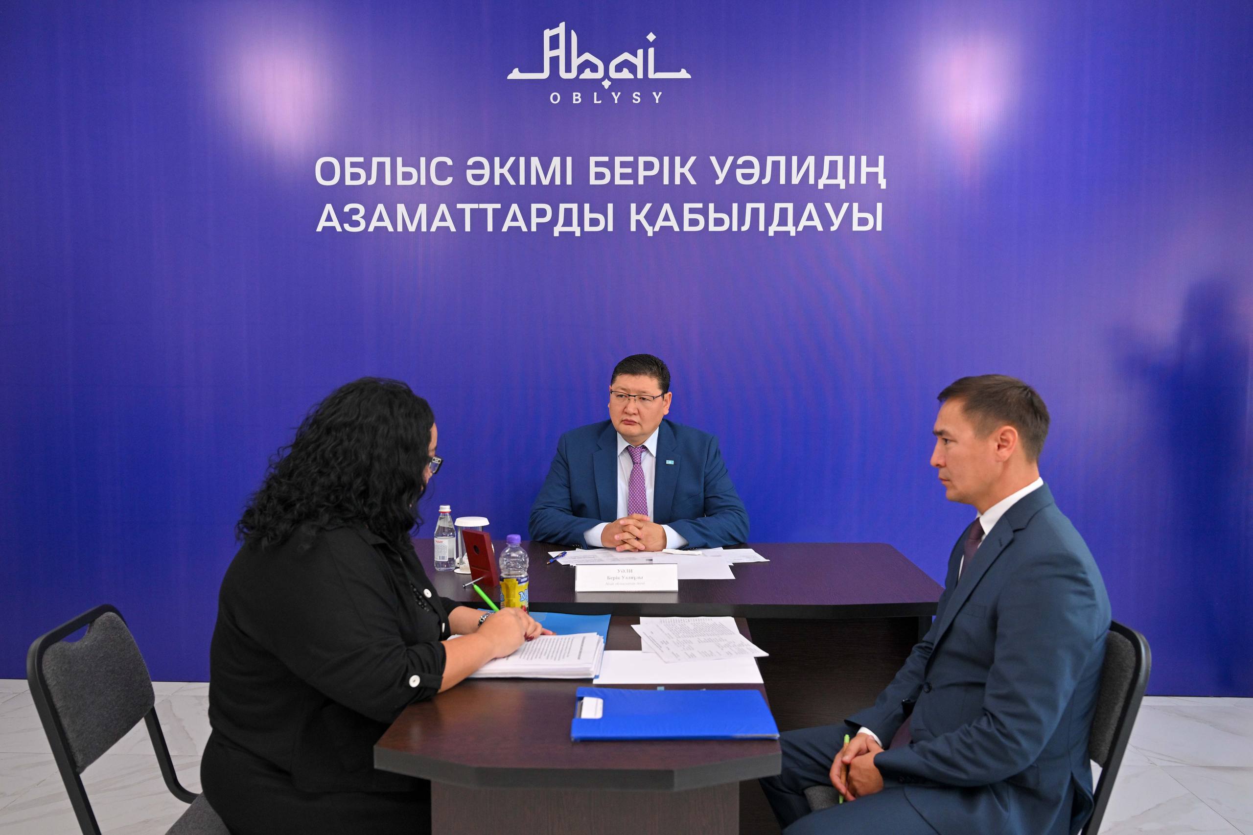 Облыс әкімі Мақаншы ауданының тұрғындарын жеке мәселелері бойынша қабылдады