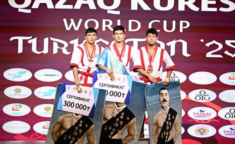 Қажымұқан Мұңайтпасұлының жүлдесіне арналған Әлем кубогінде Абайлық балуандар жүлдегер атанды