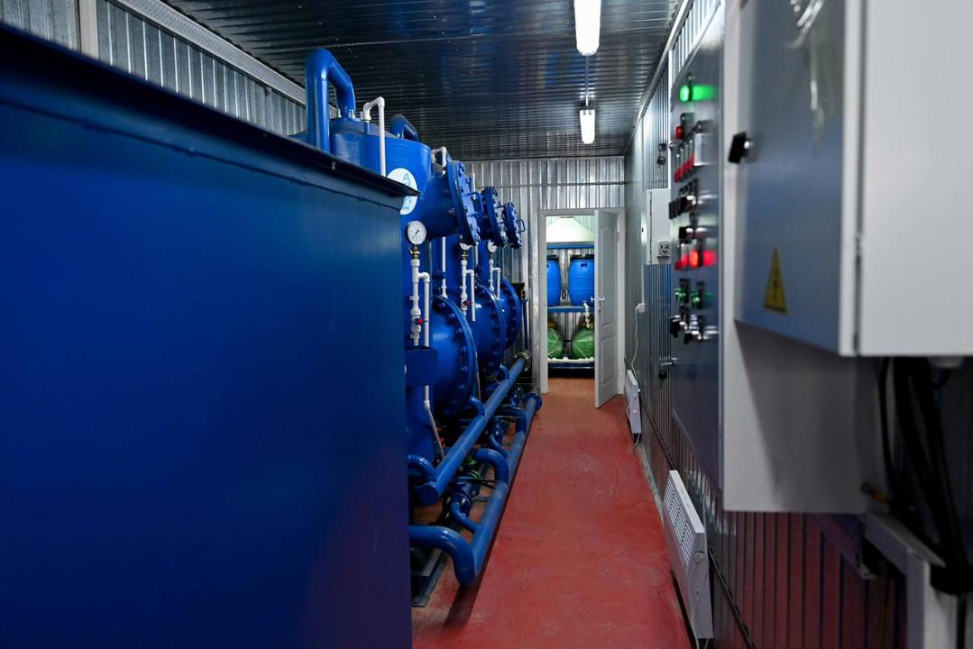 В село Алгабас проведена питьевая вода, в школе установлены новые котлы