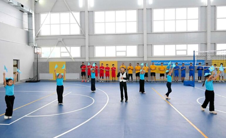 Состоялось открытие спортивного комплекса в селе Алгабас