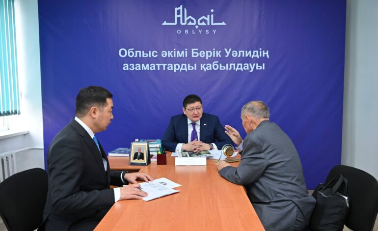 Аким области провел личный прием жителей района Жаңасемей