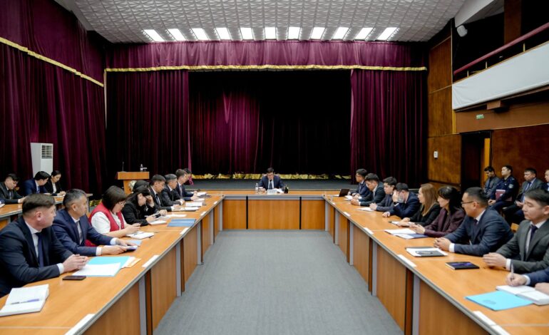 Под председательством акима города состоялось расширенное аппаратное совещание